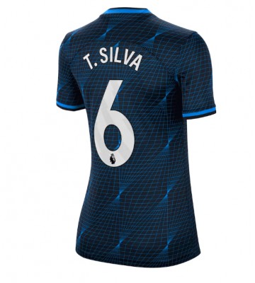 Chelsea Thiago Silva #6 Koszulka Wyjazdowych Kobiety 2023-24 Krótki Rękaw